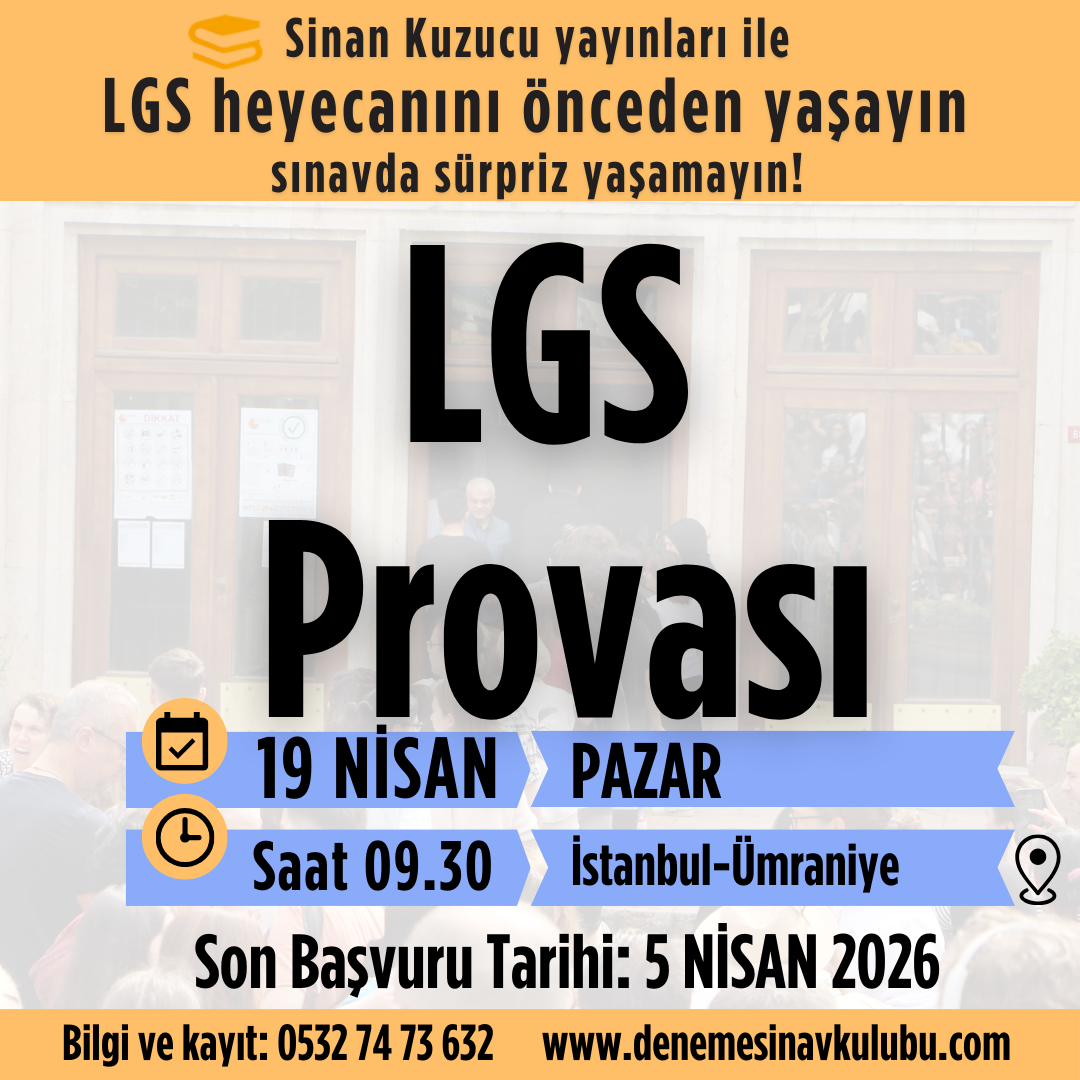 Lgs simülasyonu, birebir gerçek lgs, prova deneme, deneme kulübü, ataşehir, kurumsal deneme, sinan kuzucu deneme, sinan kuzucu prova deneme, adasınav, ada sınav merkezi, lgs prova deneme, en iyi sınav merkezi, özdebir prova, lgs prova, deneme merkezi, ataşehir deneme kulübü, deneme sınav merkezi, endeneme, mentör deneme, sınav merkezi, ada sınav merkezi, adasınav, lgs kamp,sinan kuzucu son prova, kuzucu ilk prova, alpaslan altınpınar, lgs özel ders, lgs matematik, lgs fen, KUZUCU DENEME